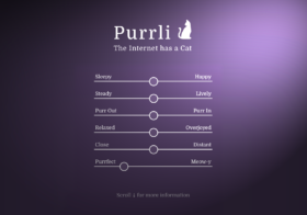 The Internet has a Cat! Meet Purrli, the online cat purr generator.